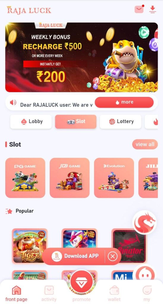 Raja Luck App